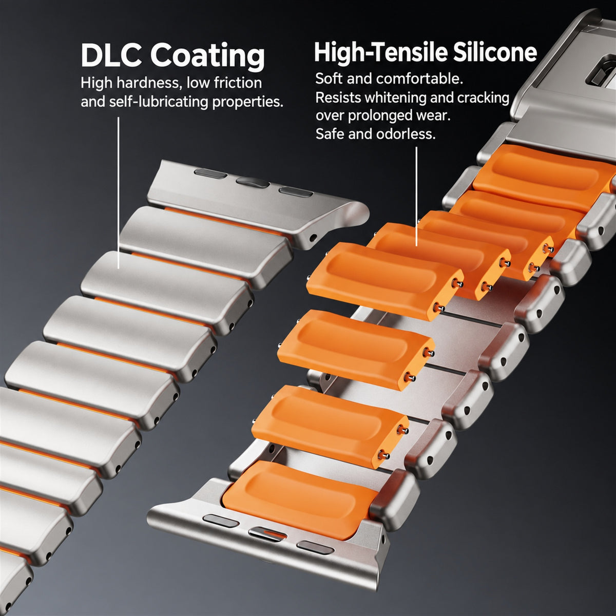 DLC coating, silicone core
