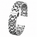 Stainless Steel 5-Row Watch Band with Metal Clasp