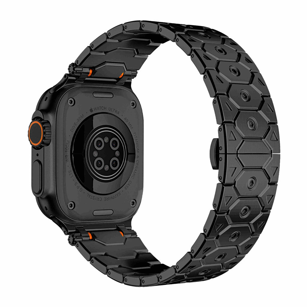 Rugged Octagonal Stainless Steel Link Band for Apple Watch Ultra (49 mm)