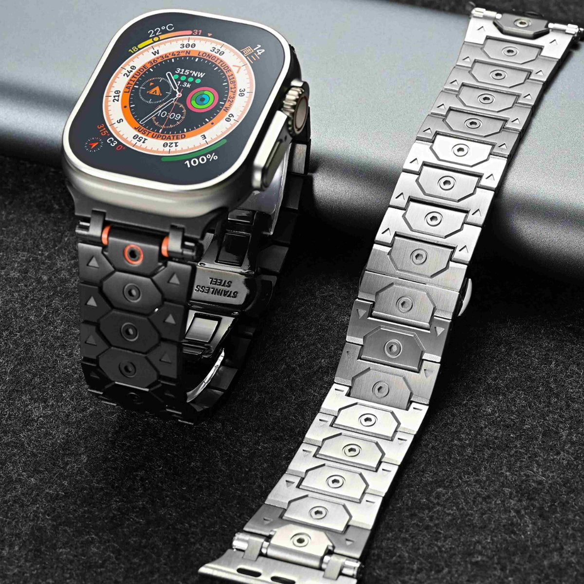 Octagonal Stainless Steel Band for Apple Watch Ultra - view 3