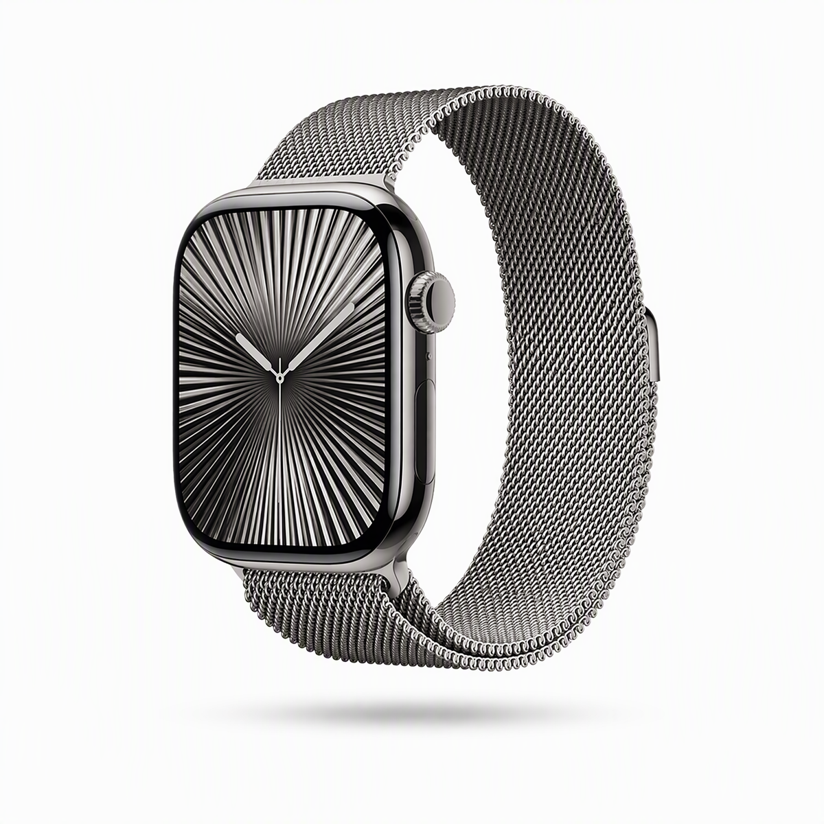 Natural Milanese mesh Apple Watch band, 444 stainless steel
