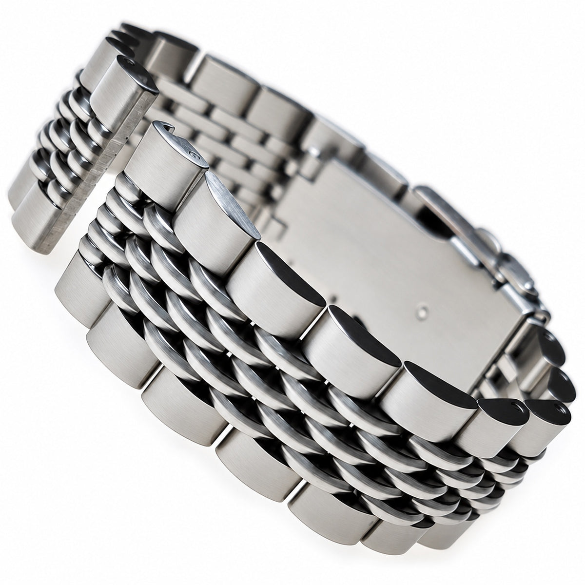 Folding deployant clasp detail
