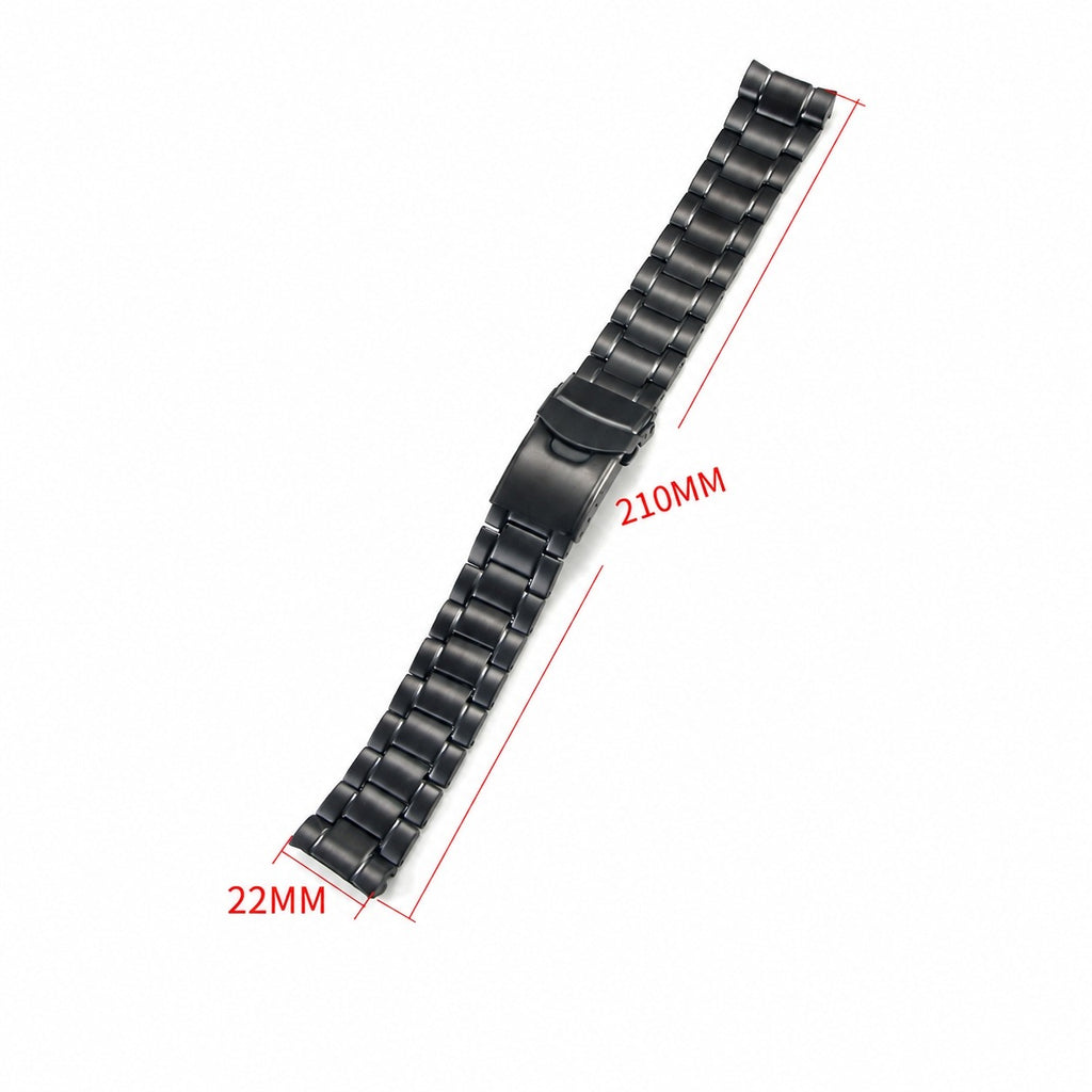 Curved end watch bracelet size: 22mm lug width, about 210mm long