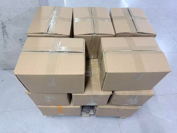 Packed cartons prepared for shipment